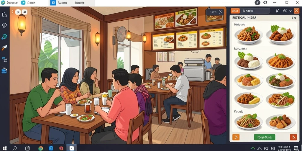 Tangkapan layar yang menampilkan aksi seru dalam permainan.