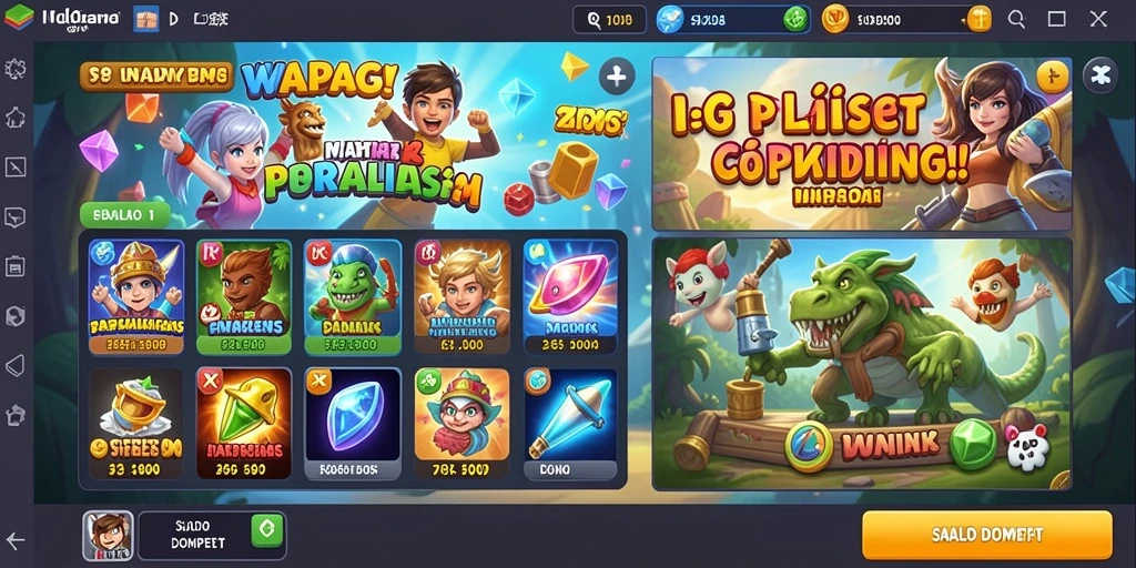 Screenshot menunjukkan antarmuka pengguna yang menarik.