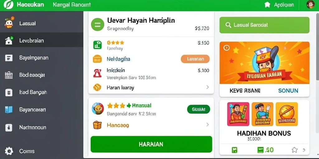Tampilan antarmuka yang user-friendly dan menarik.