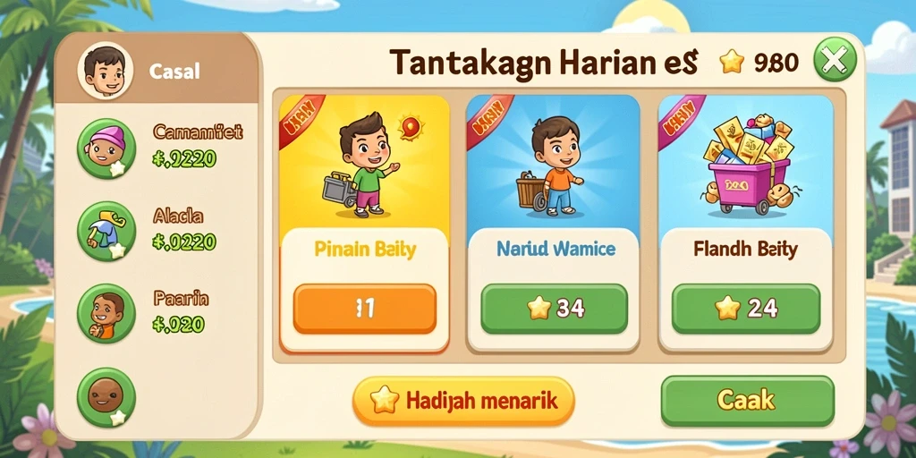 Tampilan antarmuka yang menarik dan user-friendly.