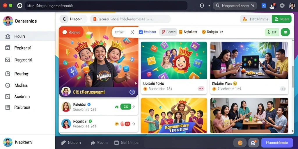 Tampilan utama OLX128 yang menarik dan mudah dinavigasi.