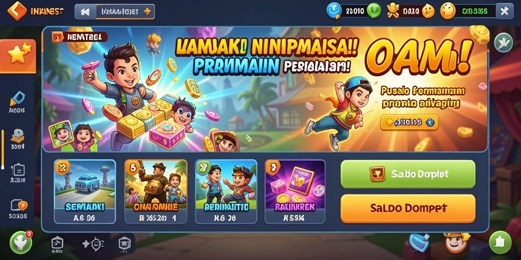 Tampilan grafis yang menawan di level pertama.