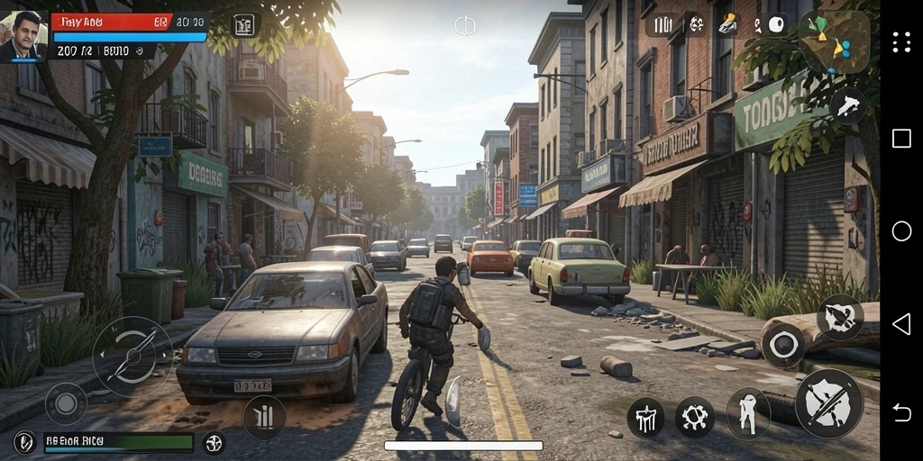 Tangkapan layar gameplay yang menunjukkan karakter sedang beraksi.
