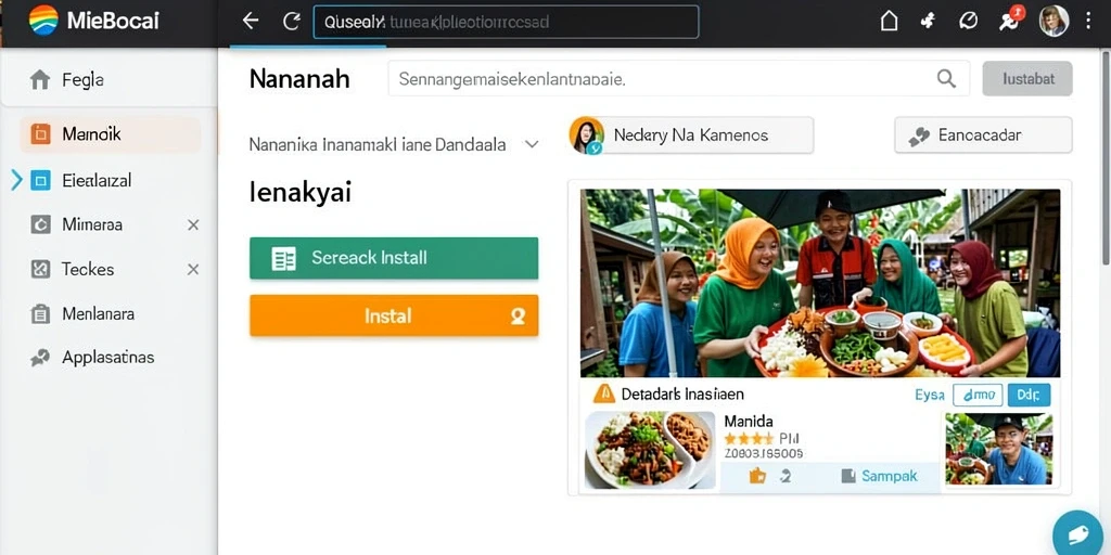 Tampilan awal game yang menarik dan informatif.